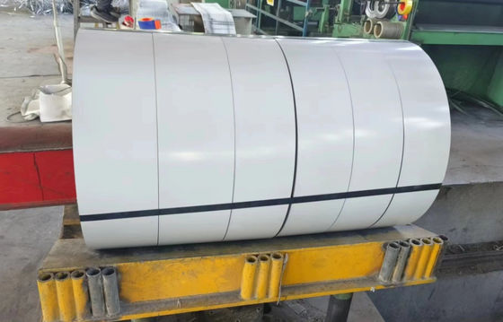 Legierung 3003 1,00 mm Dicke vorgefärbte Aluminiumstreifen hohe glänzende weiße Farbe Aluminium Spirale für die Kanalbriefherstellung verwendet