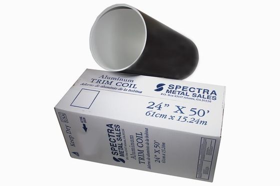 AA3105 0,014&quot; x 24&quot; in Weiß/Weiß Farbe Flushing Roll Farbbeschichtung Aluminium Trim Coil für Fenster Trim Zweck verwendet