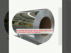 Anodisiertes Aluminium-Spiegelblatt Silberfarbe kundenspezifisch zur Beleuchtung verwendet