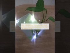 Legierung 1085 0,60 mm Dicke, spiegelglatte Aluminiumplatte, Goldfarbe, verwendet für Dekorationspaneele im Haus
