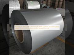 Aluminiumplatte aus Aluminiumlegierung 5052 (2,0 mm, anpassbare Breite, silbergrau eloxiert) für Kühlerabdeckung