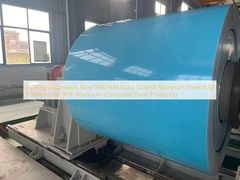 Gebäudedekorationslegierung 1060 H24 Farbbeschichtetes Aluminiumblech 0,32 x 914 mm RAL 9016 Herstellung von Aluminium-Verbundplatten