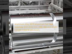 Aluminiumfolienbandsubstrat aus Aluminiumlegierung 8079 (0,01–0,02 mm | 600–900 mm Breite | einseitig glänzende Oberfläche)