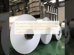 Aluminiumlegierung 1100 Aluminiumfolie, Kühlkörpermaterial für Klimaanlagen (0,1–0,15 mm | individuelle Breite | hydrophobe Beschichtung)