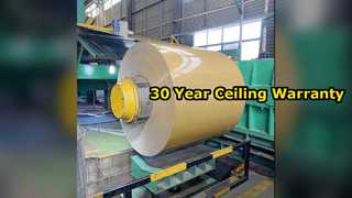 Langlebige Deckenplatten aus Aluminium. 30 Jahre Garantie