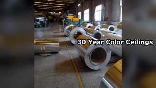 30 Jahre Garantie auf farbige Aluminium-Deckenpaneele
