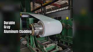 Aluminiumspule für Vorhangwände, 1,2 mm, Grau