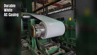 Aluminiumspule für Wechselstromgeräte. Langlebige weiße Beschichtung