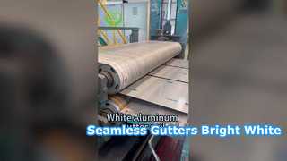 weiße Aluminium-Rinnenrolle