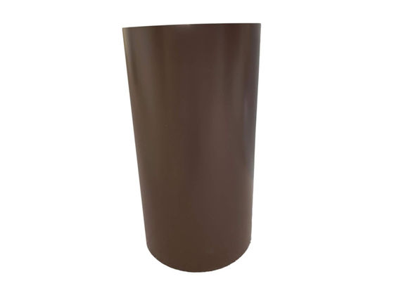 Braunfarbige Aluminium-Schienenrolle mit vorgefärbtem 24 Zoll x 50 Fuß.