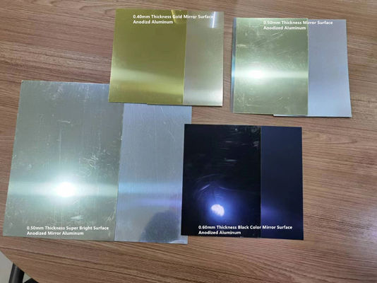 0.50mm dicke reflektierende Aluminiumlegierung 1085 Spiegel anodiertes Aluminiumblech für Werbung und Anzeigeschilder