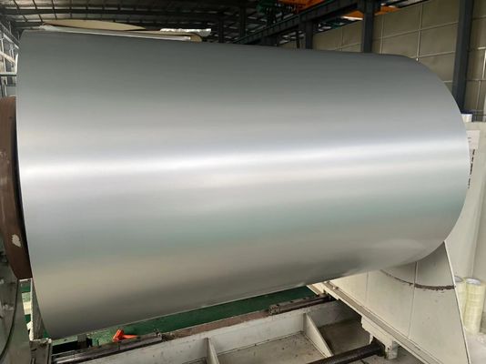 Legierung 8011 H14 Silberfarben beschichtete Aluminiumfolie 0,23 mm Dicke Lebensmittelqualität vorgefärbte Aluminiumspirale zur Herstellung von Weinkappen