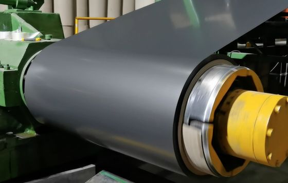 AA5005 PVDF Farbe Ral 7046 Beschichtete Aluminiumfolie 24 Gauge x 36' Vormalte Aluminiumspule für Gebäudedach und Fassaden
