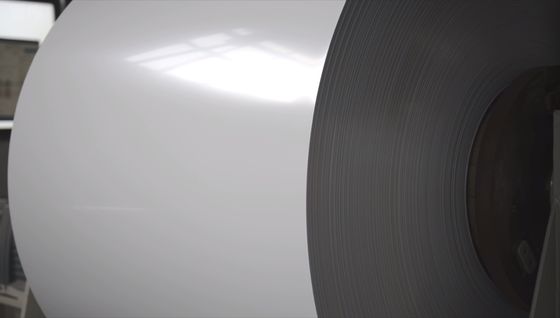 Für die Herstellung von ACP-Aluminium-Kunststoff-Verbundplatten-Legierung1100 H14 0,18 mm X 1000 mm Ral 9016 Farbbeschichtung Aluminiumfolie
