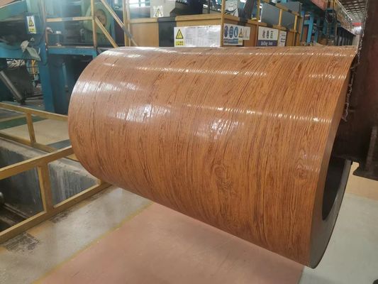 1100 H24 0,6 mm Holzkorn Vormalte Aluminiumfolie Spirale für Dekorationen Türmaterialien
