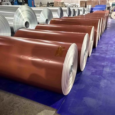 Farbiger Lack-Polyester AA8011 O Abmessung 0,08-0,11 mm für Gebäudeisolierungsanlagen
