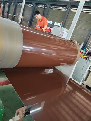 3003 H14 0,50 Dicke Farbbeschichtete Aluminiumfolie für Dach- und Wandbaumaterial
