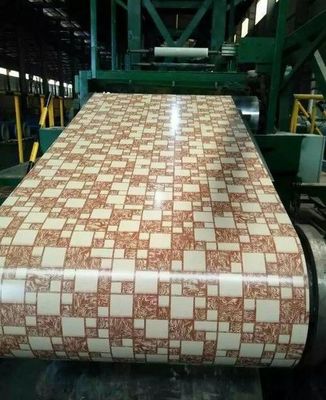 Legierung 3105 Marmor-Muster Beschichtung Aluminium-Spule 24Ga X 48Inch vorbemalte Aluminiumfolie für Gebäudefassaden