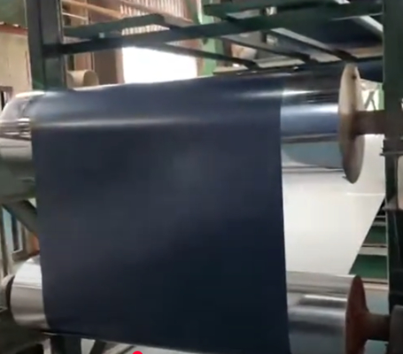 Baudekoration Legierung 1060 H24 Farbbeschichtete Aluminiumfolie 0,28 X 914mm Ral 9016 Aluminiumverbundplattenherstellung