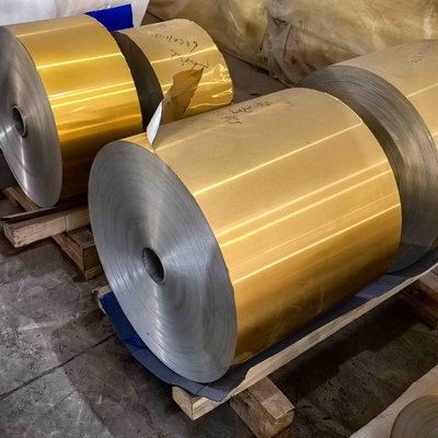 8011 O 0,1 mm Haltbare seitlich lackierte Aluminiumfolie für die Produktion