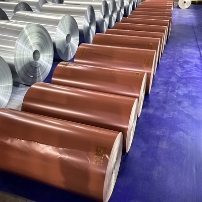 0.08mm Abmessung AA1100 Farbliche Aluminiumfolie in Dachsystemen