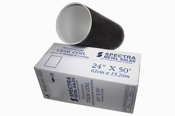Weiß/Schwarz Ral 9016 Farbbeschichtete Aluminiumfolie in Spirale 3105 H24 zur Herstellung von Leitungen oder Abflussleitungen