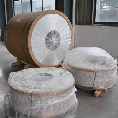 0,027'' x 11,75'' 15'' lackierter Aluminium-Dachrinnenblechrolle mit weißer Polyesterbeschichtung für Regenwassernutzungssysteme