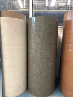 Dauerhafte Aluminiumfolie für Dachdecken mit einer Dicke von 1 Millimeter Legierung 3105 H24 Vorbemalte Spirale mit PVDF-Farbbeschichtung für lang anhaltende Wetterbeständigkeit