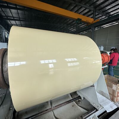 0.5-1.0mm Dicke Korrosionsbeständig angepasste Farben Vorbemalte Aluminiumspirale für Welldachplatten