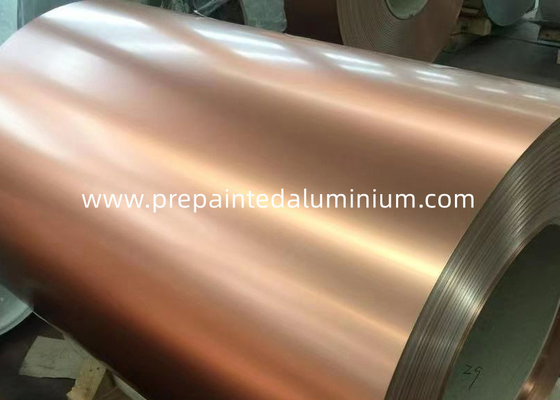 PE / PVDF / SMP Vorgefärbte Aluminiumfolie Dekorationsfolie für Lagerhausdach